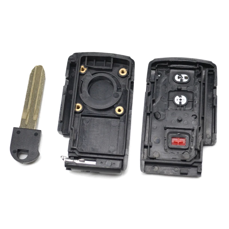 DMKEY replacement car key shell for Toyota Corolla Prius Verso remote keyless car fob case blank 2/3buttons