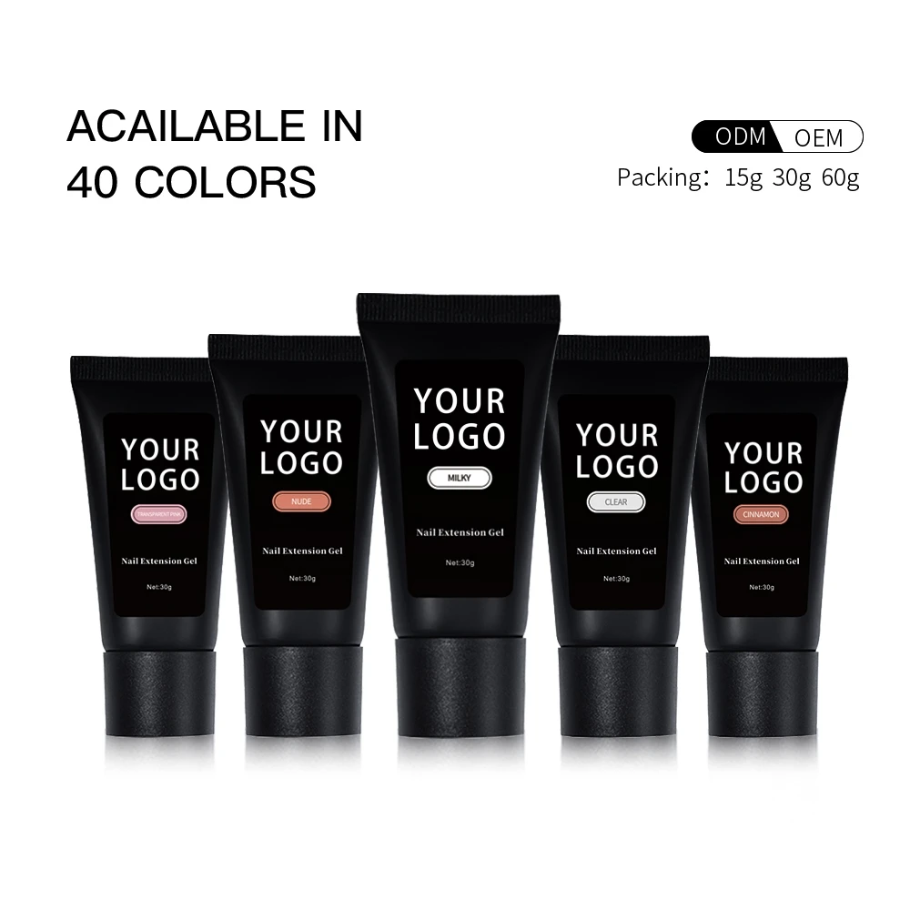 MH poly gel nail set extension starter kit simple nail design home diy quick extension nail gel