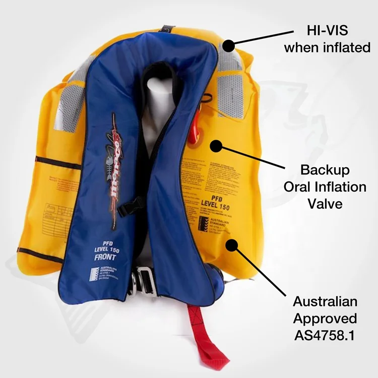Adult Australian Standard AS4758.1 Inflatable Life Jacket for adult