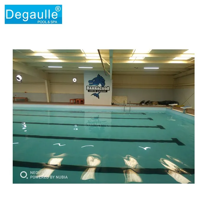 Steel Structure Fiberglass linner Swimming Pool Inground/Restangular Whole Swimming Pool for garden large padding swimming pool