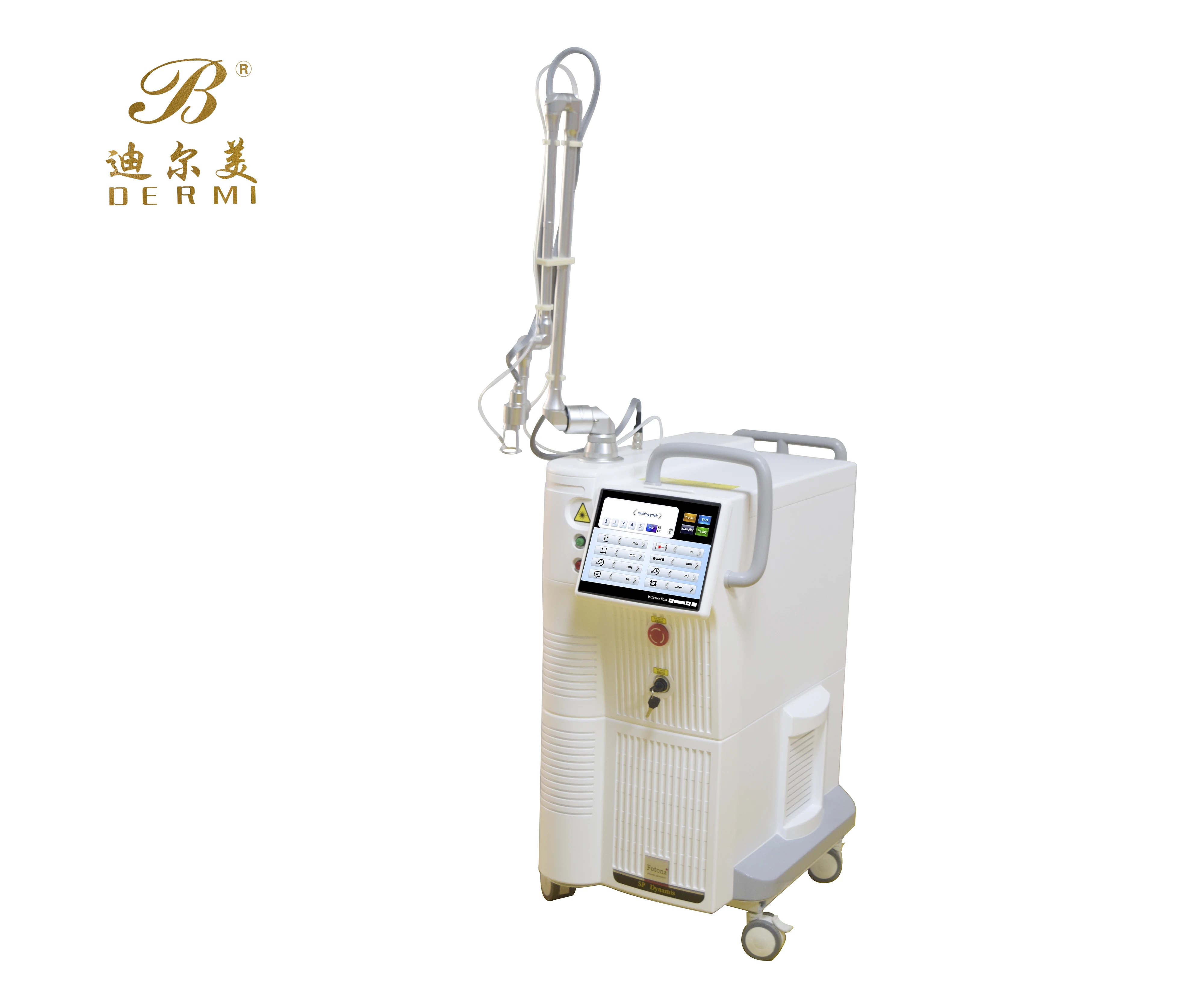 Vertical high power CO2 Fractional Laser Machine Remove wrinkles  scars Vaginal tightening Laser for laser skin resurfacing