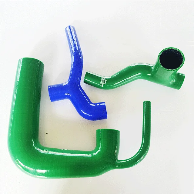 Flexible heat resistant silicone air duct intake hose