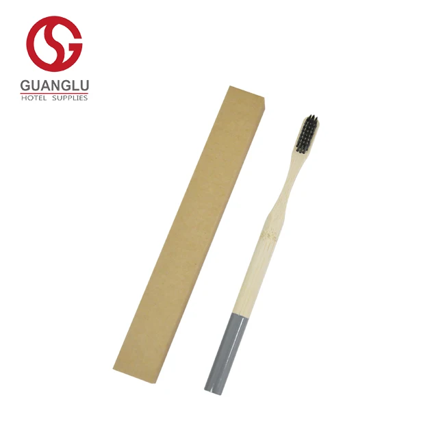 Best Quality Moso Bamboo Toothbrush with Gray Color Bristle