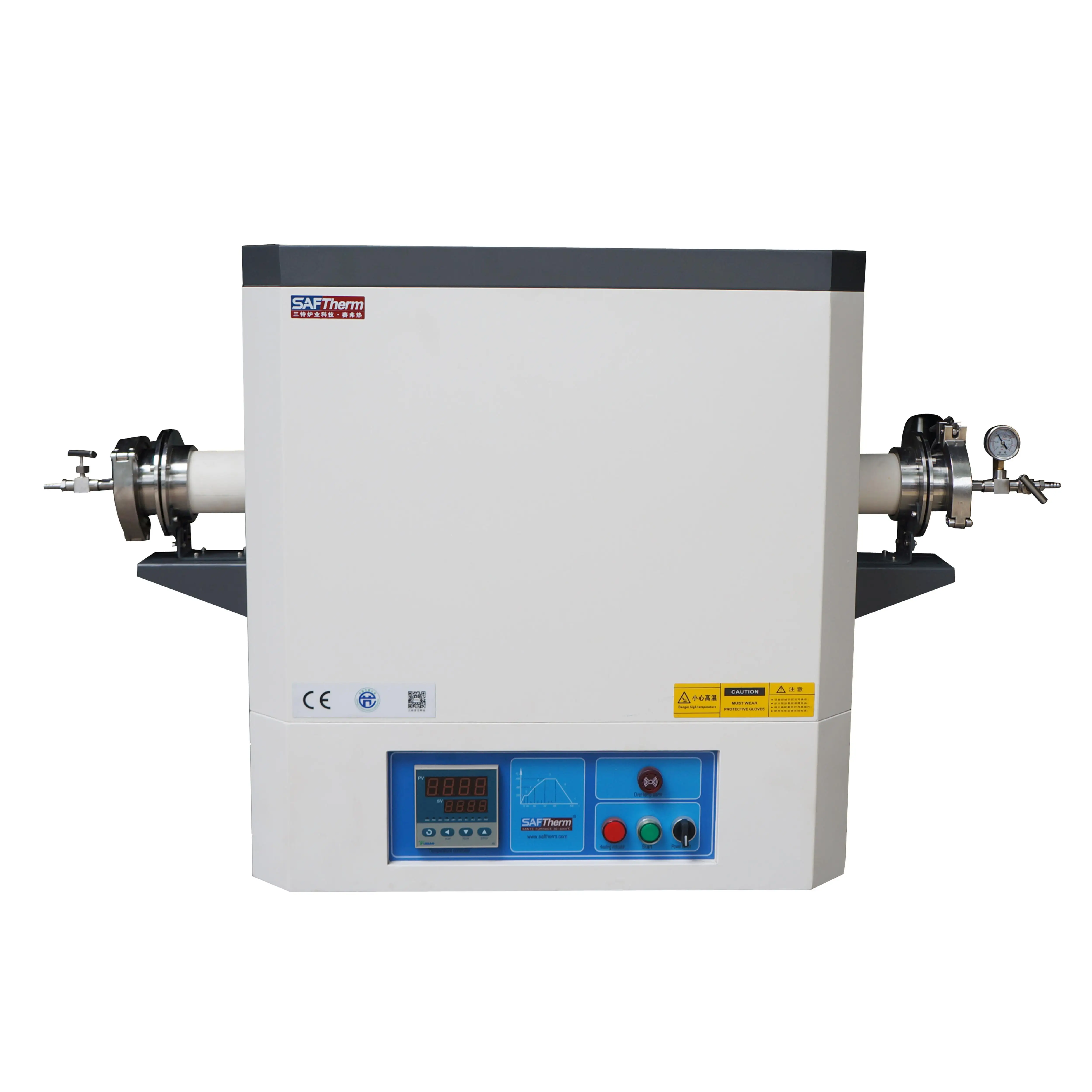 Высокая Вакуумная горизонтальная электрическая CVD Алмазная лабораторная трубка печи