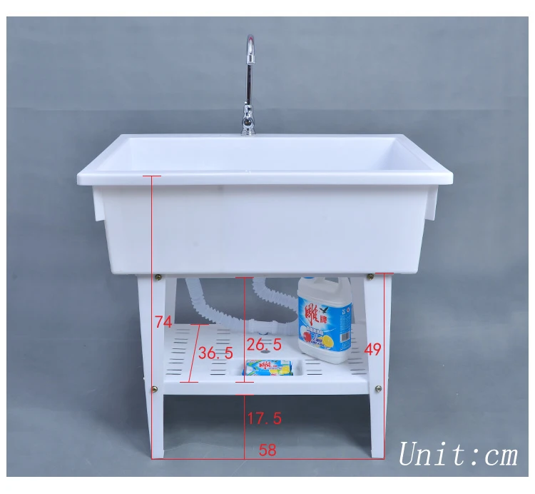 Plastic Sink Washboard Cheap Sink Laundry Kitchen Bathroom Colored Sinks Single Basin