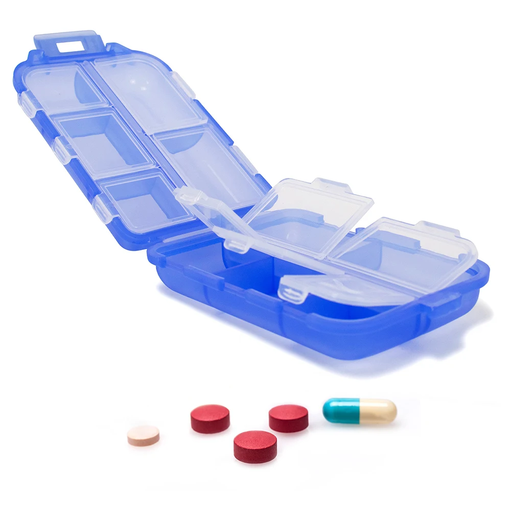 Popular Newest Design Medicine Case Plastic Pill Case 8 cases 3 layers Pill Box