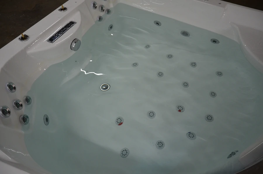 HANSE factory cheap price luxury bathroom tub corner massage tubs with waterfall big bathtub 2 person