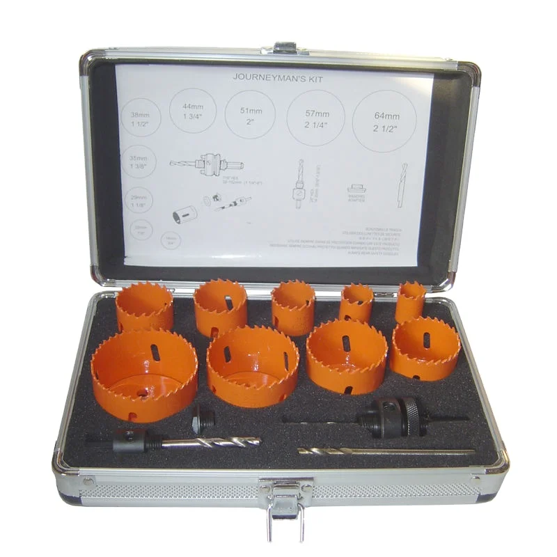 13PCS BI-METAL HOLE SAW KIT FOR METAL WOOD DRILLING