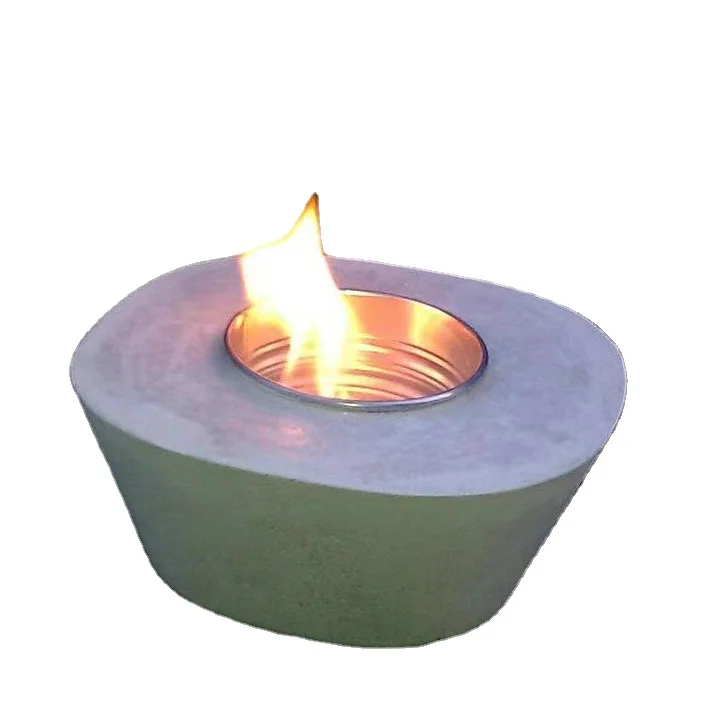Hot selling cheap price tabletop concrete fire pit for home decoration