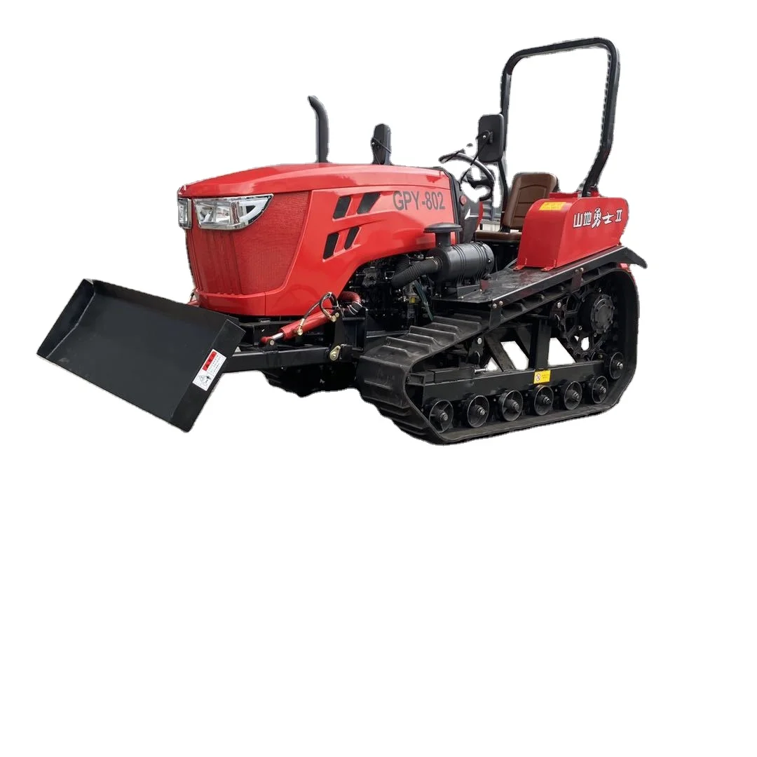 25hp 50hp 60hp Microtiliage Garden Rotavator Remote Control Rotary Tiller Rubber Tracks Agricultural Machine Tractor Crawler