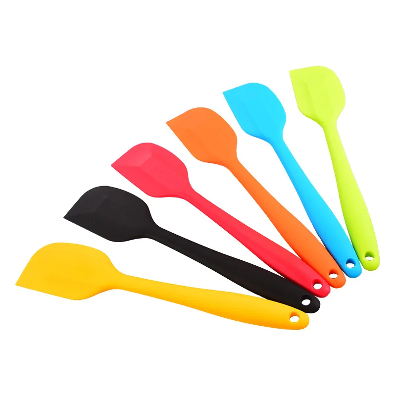one of the most heat resistant non-stick cake tools silicone spoon spatula with solid small premium scraper spoon kitchen tools