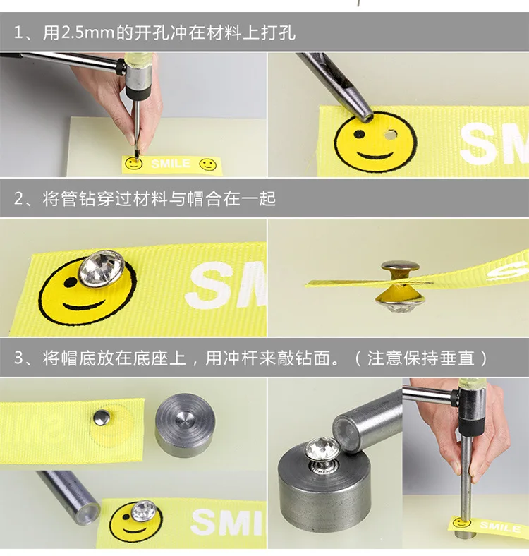 Installation tool percussion nail A copper rivet sander with rhine-diamond ratchet for pipe drill hand per