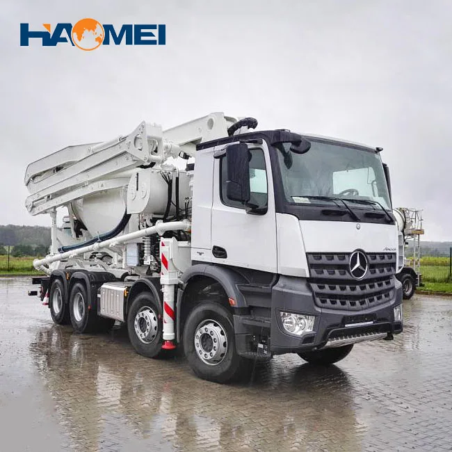 2024 New Factory Price Portable Mobile Concrete Boom Pump Truck Mounted 20m-68m for High-rise Buildings