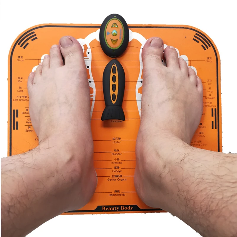 
EMS Pad Foot Massagers ABS Physiotherapy Revitalizing Pedicure Vibrator Electric Feet Muscle Stimulator Drop Ship 