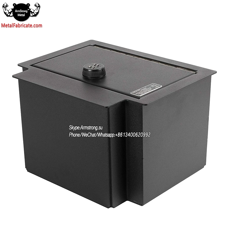 ArmStrong Metal ARM01CS Locker Down Console Safe with 4 Digit Combo,Secure and Organized in Car, Compatible With 2014 1500