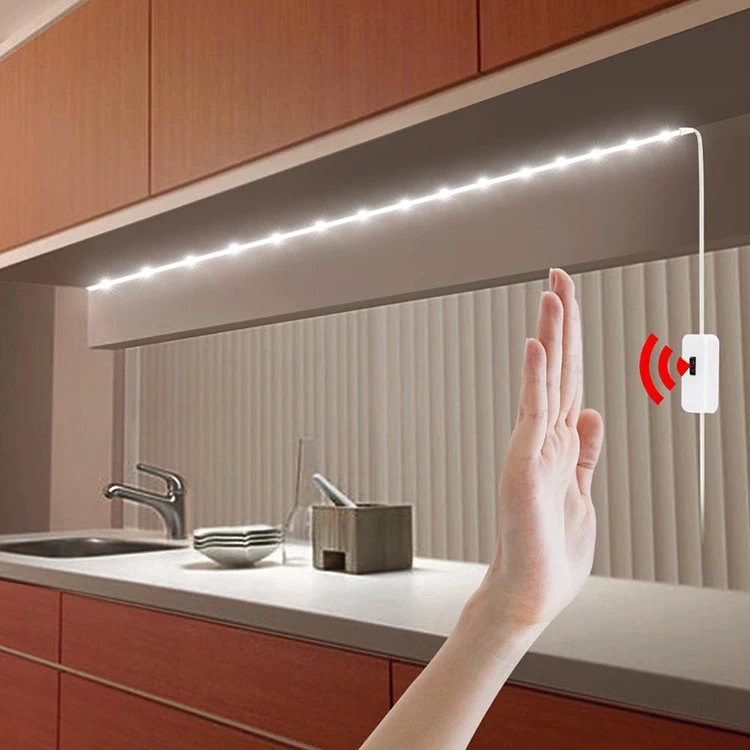 5V USB Smart Switch Motion Sensor Lighting Self-adhesive Night Lamp Motion Sensor LED Strips Hand Sweep Sensor LED Cabinet Light