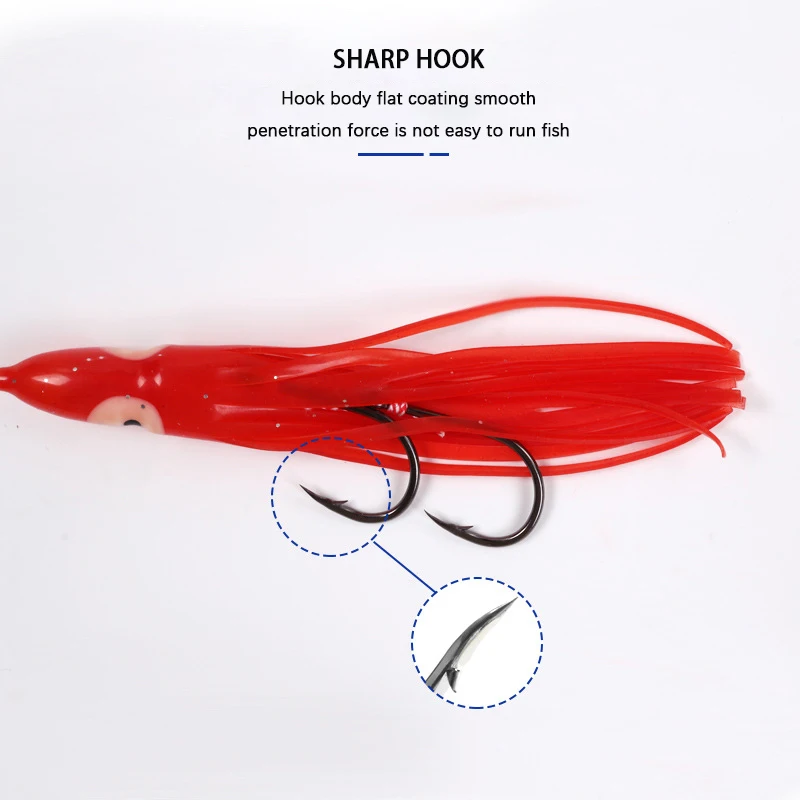 Jetshark Metal Slow Jig Head Luminous Fishing Jigging Bait Slider Octopus Assist Hook Rigs Squid Skirt Saltwater Jigging Lure