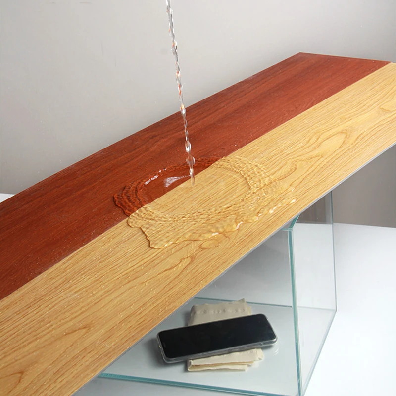 Modern Indoor Aba Ixpe Composite 3d Deep Embossed Luxury Plastic Interlocking Wood Texture Spc Vinyl Flooring