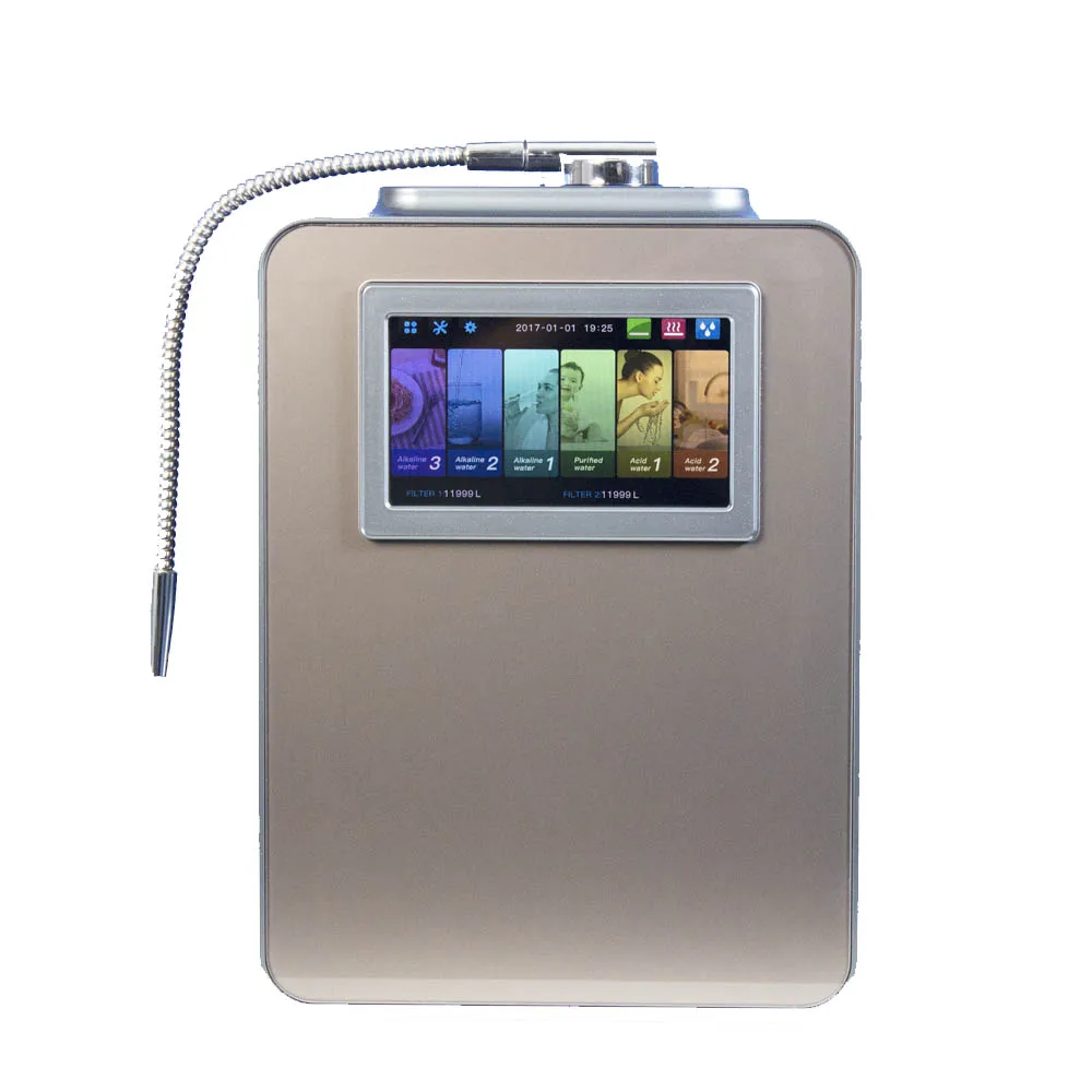 High pH value kangen alkaline hydrogen water ionizer purifier machine produce alkaline water and acidic water