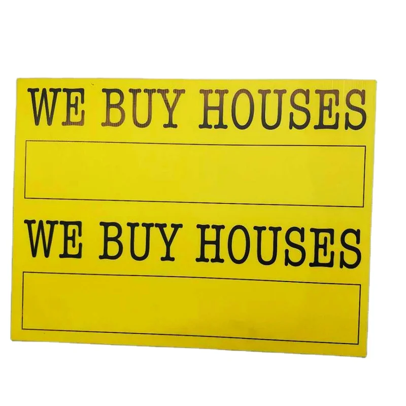 Silk printing corrugated plastic fluted corflute Lawn Bandit Yard Signs