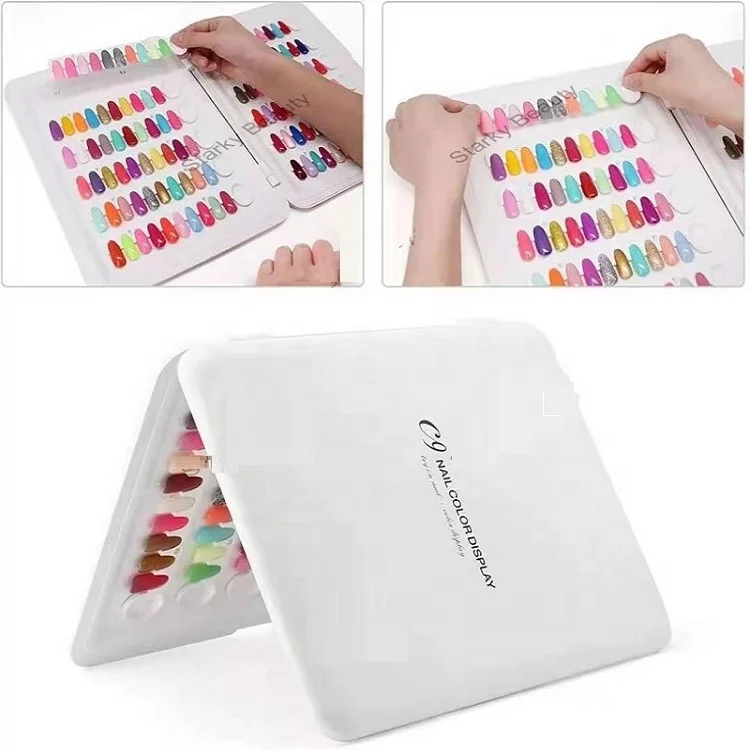 2024 New Design 120 Colors Nail Acrylic Color Book Box