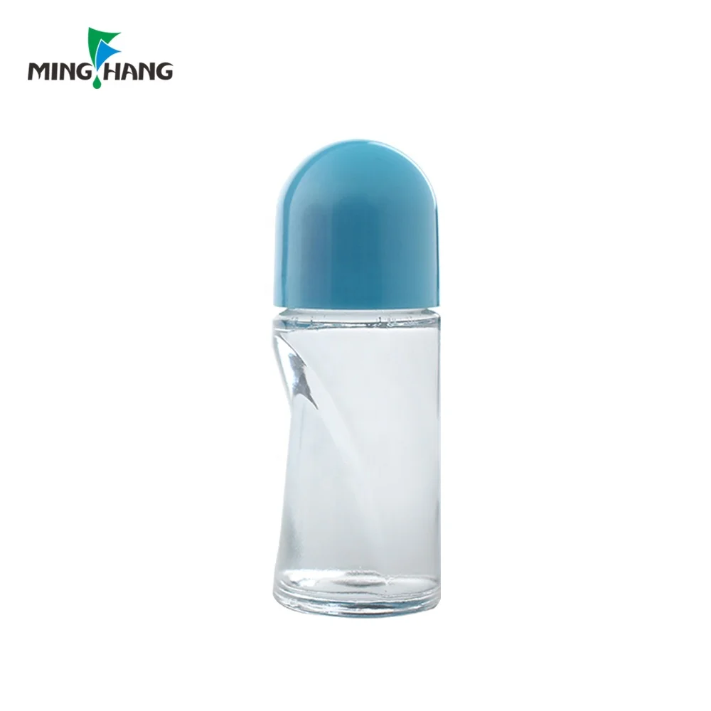 Empty 25ML 50ML Essential oil perfume Roller Bottle Roll On Deodorant Glass Bottle With Plastic Roller Ball