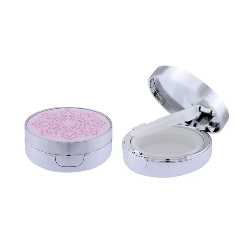 White custom logo and decoration empty BB cushion foundation case packaging