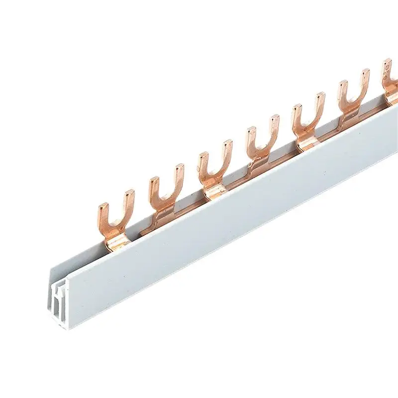 MCB 63A U Type BusBar Fork copper Busbar 2Pole 40A 63A 100A Fork U Type