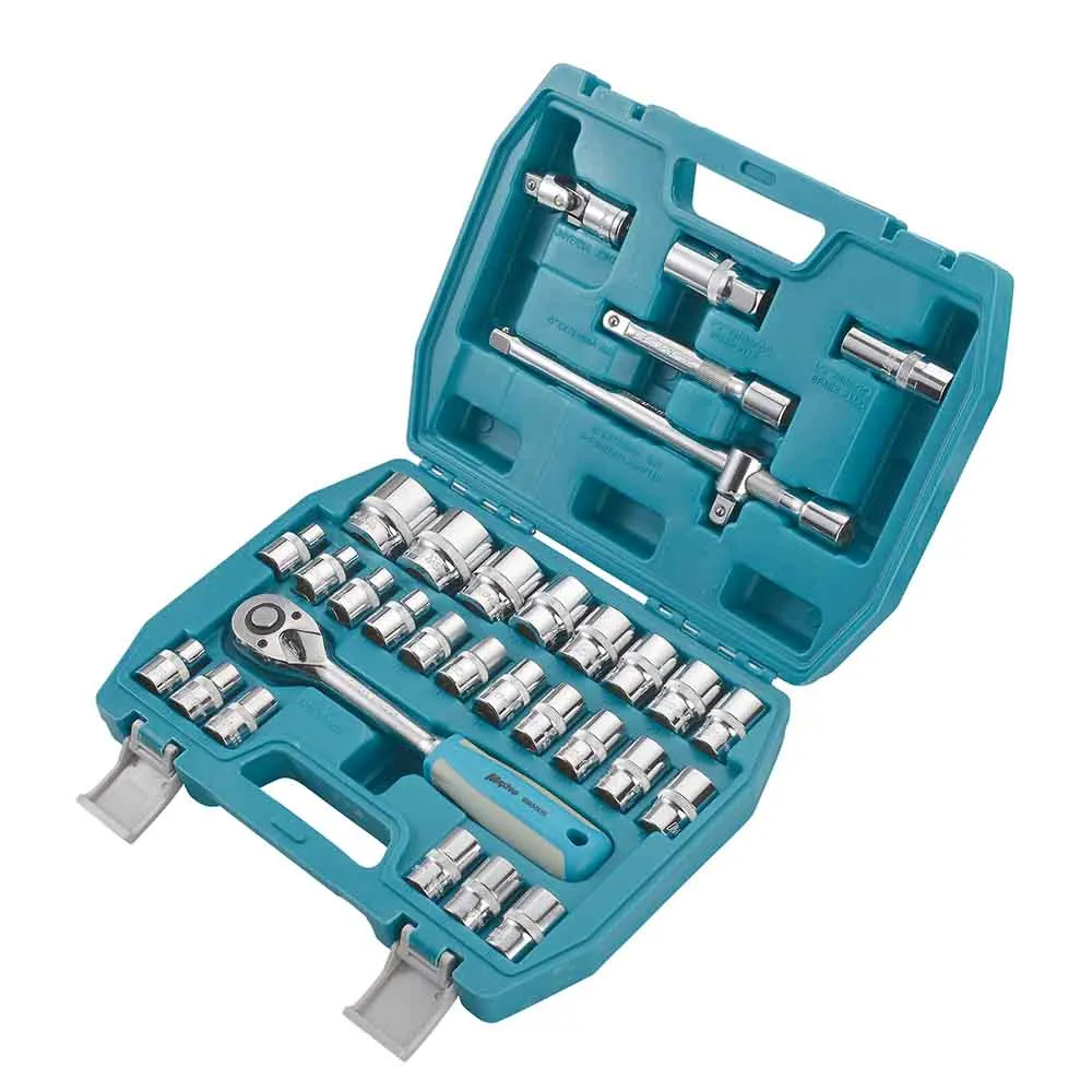 108 шт. высокое качество 6140 crv 1/4 "& 1/2" dr. Набор торцевых ключей Набор инструментов для ремонта двигателя