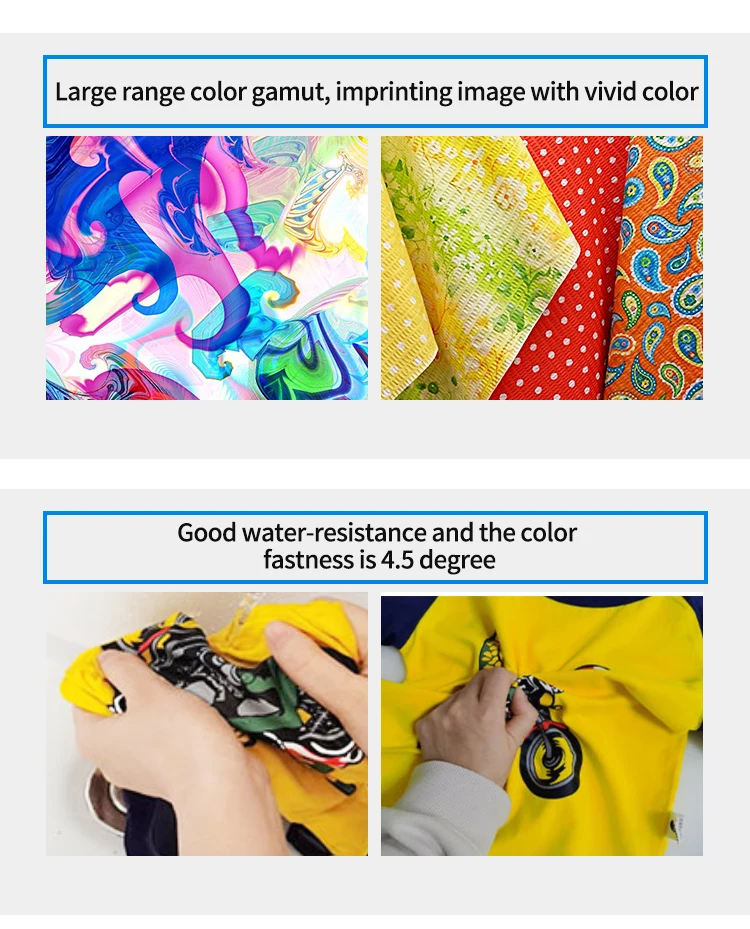 Innovative Korea Imported 6-Colour Sublimation Ink for Eps XP600/I3200/5113 Head Inkjet Printing Includes White Ink 1L/bottle