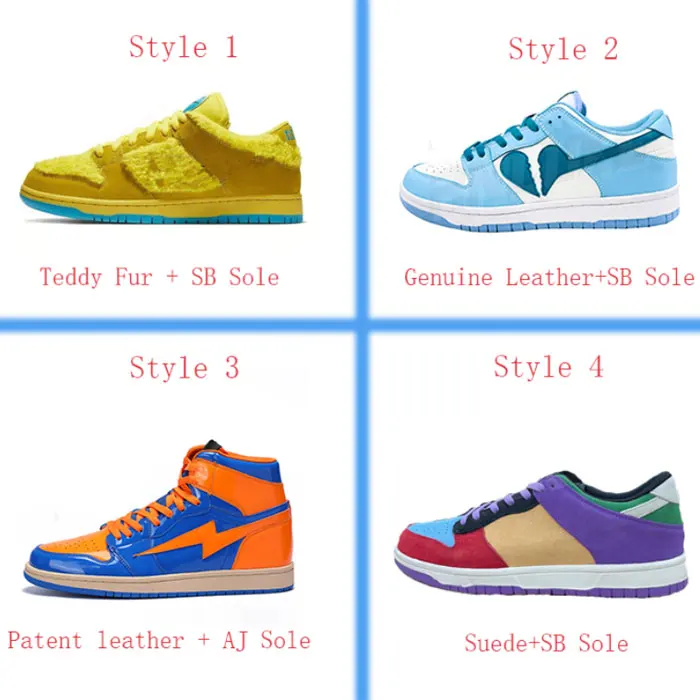 ODM OEM Made Manufacturer Skateboard Sneaker SBDunkes Low Top Men Sneaker Custom Shoe