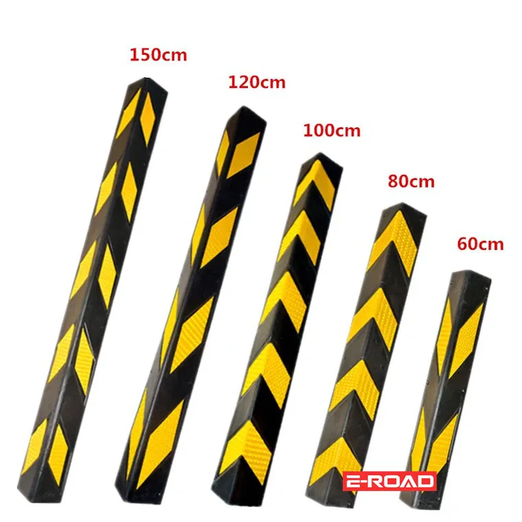 Высококачественный светоотражающий протектор для углов, резиновый защитный уголок для углов, протектор стен для автомобильной парковки