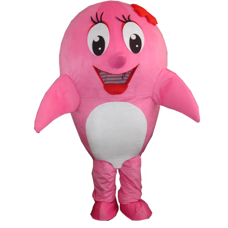 Sea pink dolphin fish mascot costume/cosplay costume/mascot
