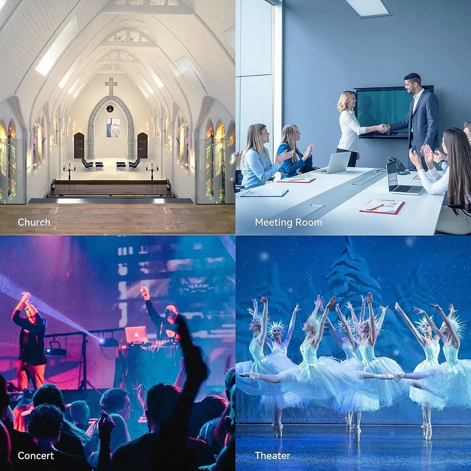 NDI PTZ Camera Bundle 4K NDI PTZ Video Conference Camera HD-MI/LAN/USB for Church Supports vMix OBS