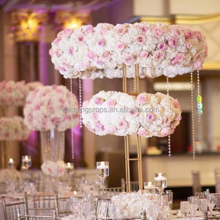 decorative flower wreath and plant flower for decoration wedding artificial floral garland walkway table centerpiece