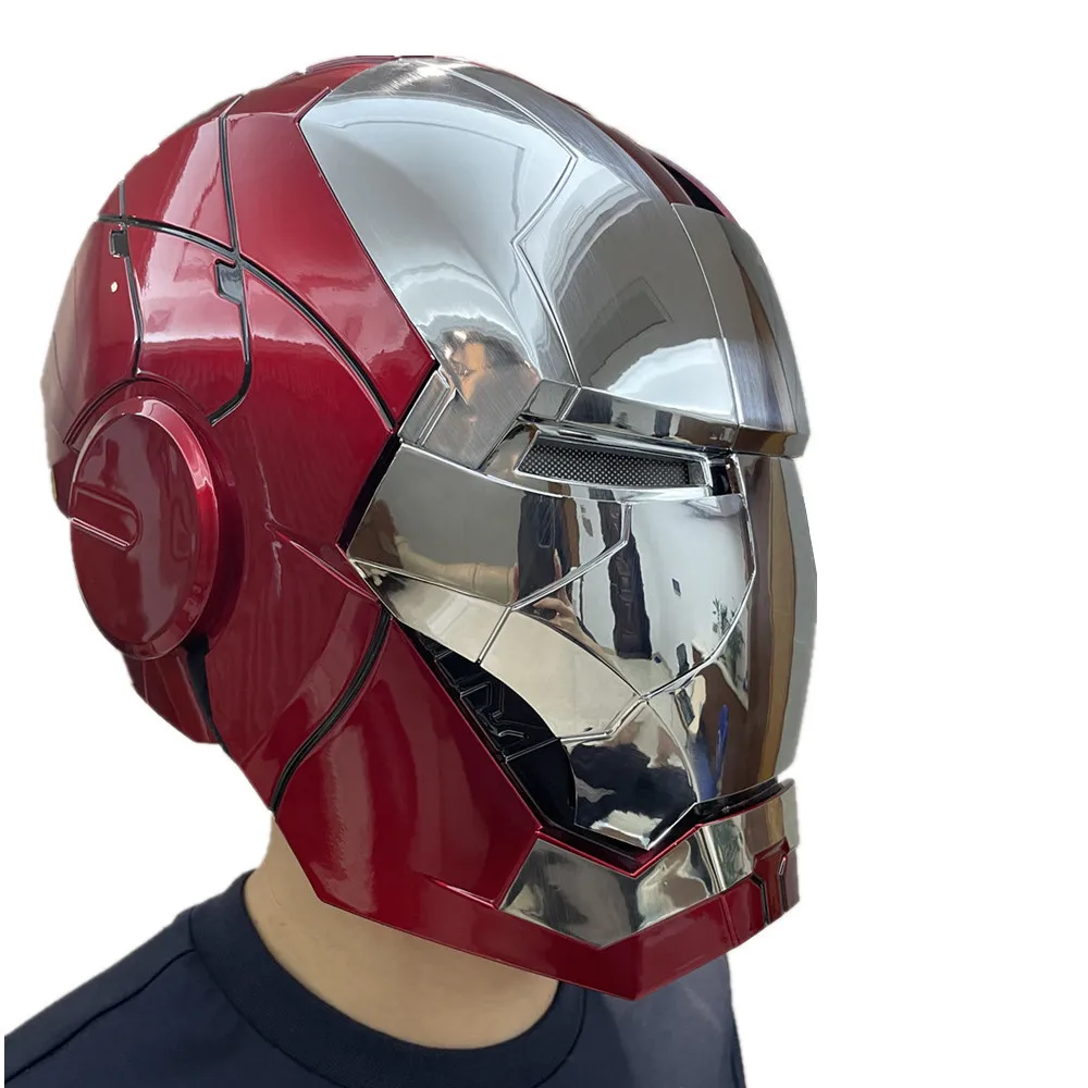  Autoking с изображением героев фильма Марвел «Супермен» Iron-man1/1 шлем MK5 Косплей автоматическое открытие и закрытие голосового