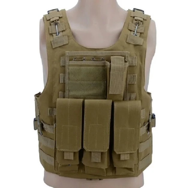 Tactical Vest Street Wear Combat  Molle Vest Tactical Removable Pouch for CS Hunting