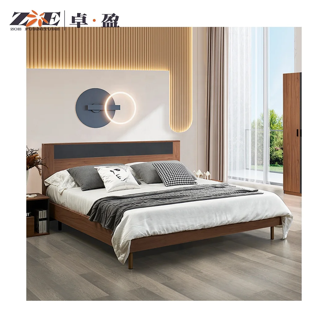 Modern Fancy Furniture Wholesale Bedroom Furniture Set Wooden House Beds