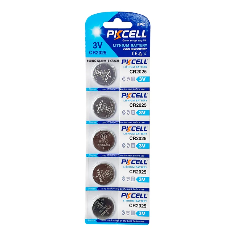 3V CR2025 Lithium Button Cell Battery Coin Battery Car Remote control Primary Batteries