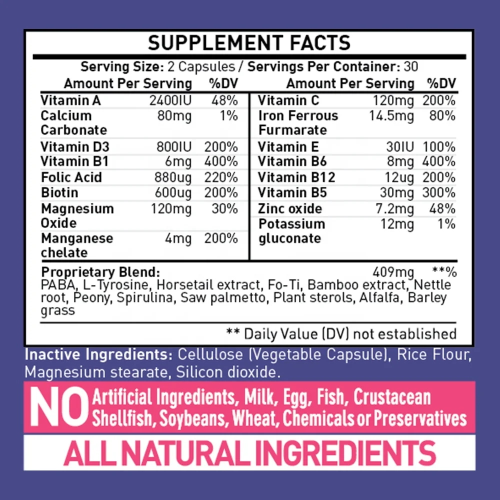 GMP сертифицированные объекты волос витамины биотин капсула для осветления кожи таблетки