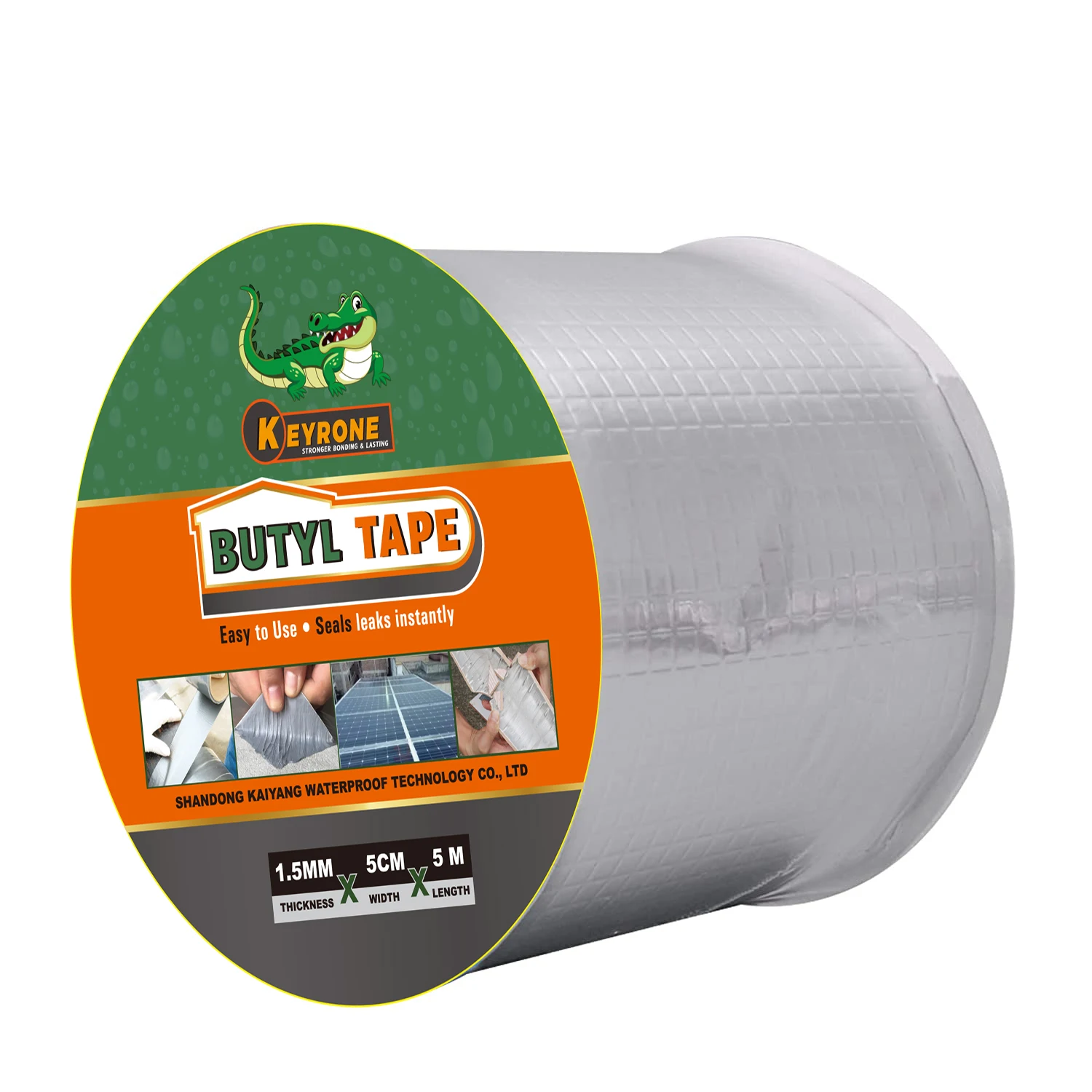 China Manufacturers Waterproof Tape Aluminium Foil Butyl Rubber Repairing For Leak Sealing pipes