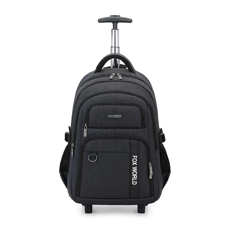 New fashion tactic backpack with wheels special design large capacity trolley backpack  for travel