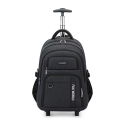 New fashion tactic backpack with wheels special design large capacity trolley backpack  for travel