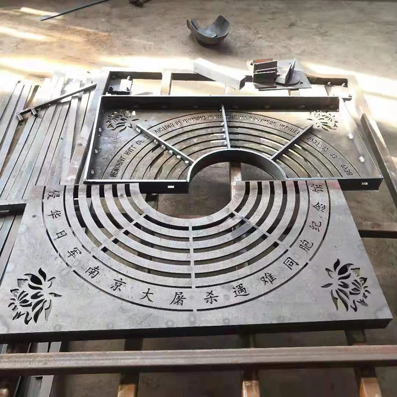 Customized Stainless Steel Floor Drain Grate Corten Steel Metal Tree Grate
