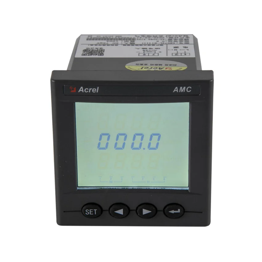 Acrel AMC72L-DI 1000V DC Programmable Ampere Meter Panel Mounted LCD Display RS485 for Solar Power