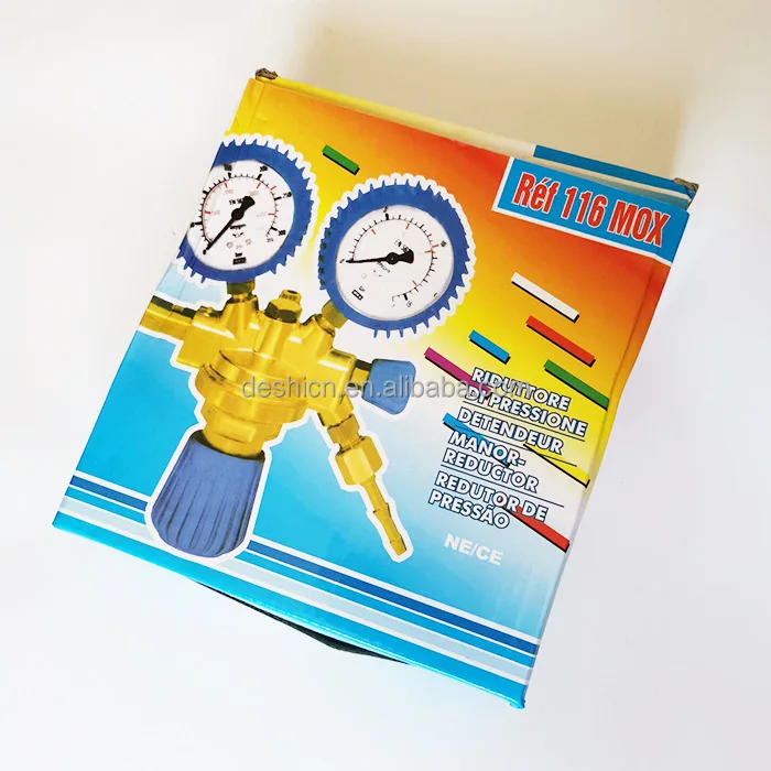 DESHI Copper material oxygen/acetylene/propane/nitrogen pressure reducer Italian German American industrial pressure reducer