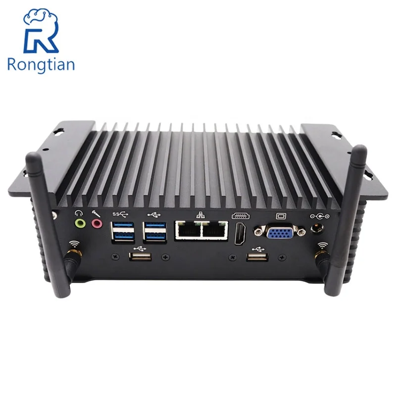 Linux Intel Core i3 6157U двухъядерный четырехпотоковый 3M кэш Windows промышленный безвентиляторный ПК для системы защиты окружающей среды