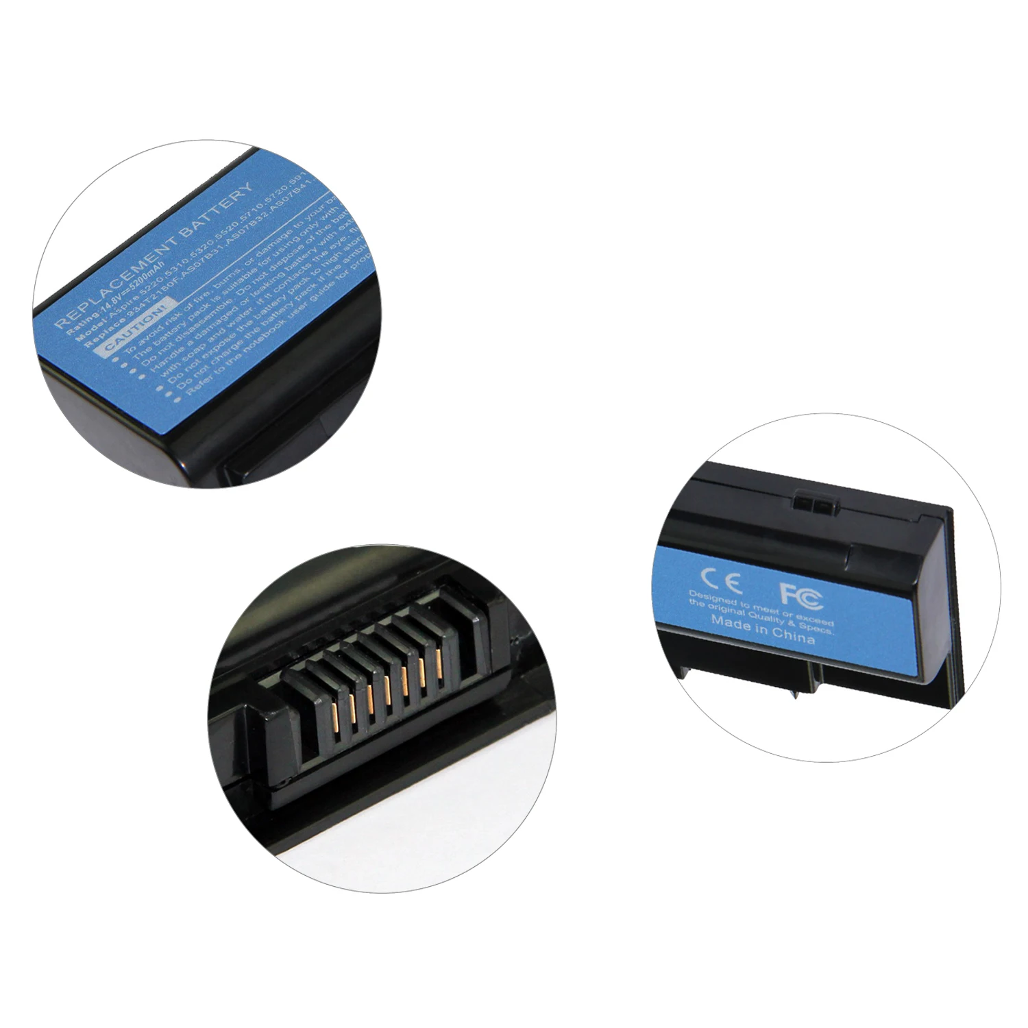 Производственный Аккумулятор для Acer Aspire 6530 5920 7730 7535G 7530 8920 8920G 5520 AS07B31