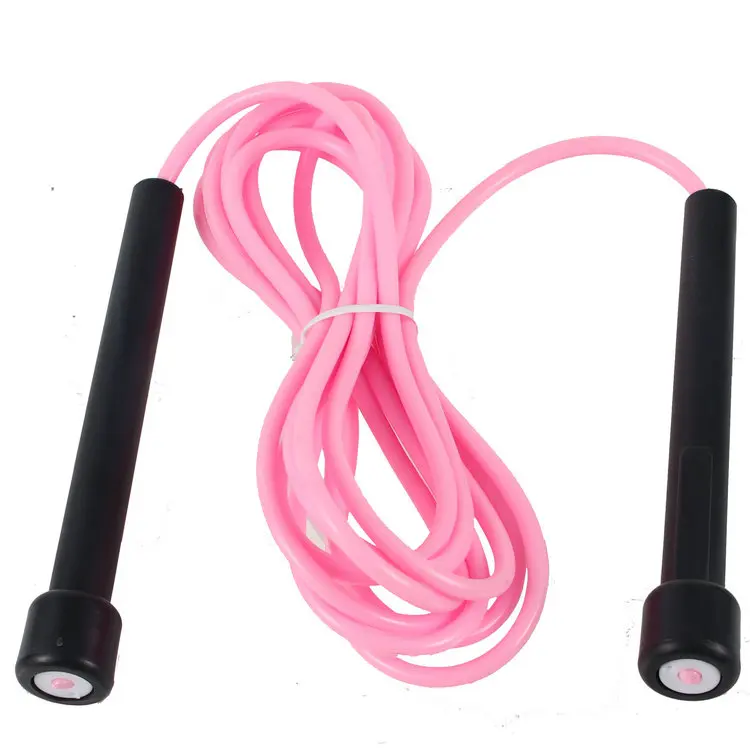 Factory wholesale Adjustable plastic Handle Custom PVC Skipping Jump Rope for kids