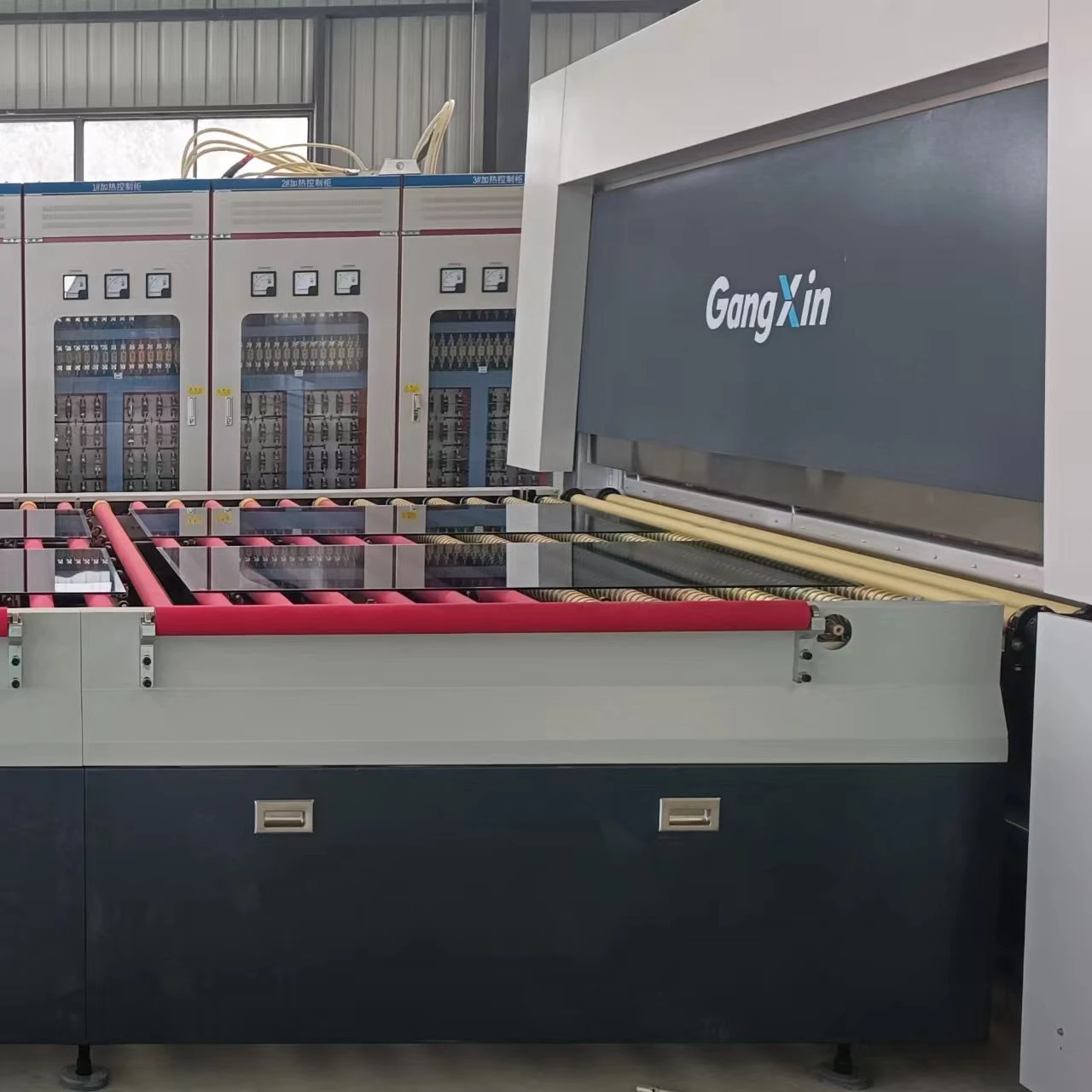 GX-P1020 Building Material Machinery Temper Flat Glass Toughening Provided Glass Machine Manufacturers in Turkey Radiation 450KW